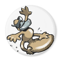 Surfing Duck magnets