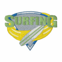 Surfing embroidered shirts