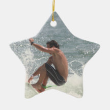 Surfing Grab Ornaments