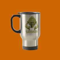 Surfing Halloween Frankenstein mugs