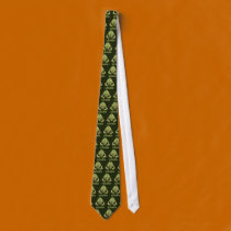 Surfing Halloween Frankenstein ties