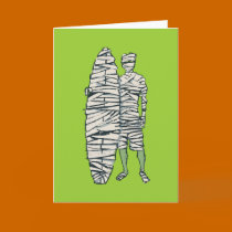 Surfing Halloween Mummy cards
