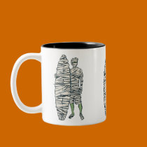 Surfing Halloween Mummy mugs