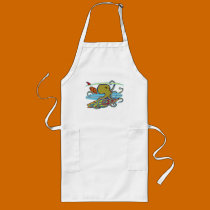 Surfing Halloween Octopus aprons