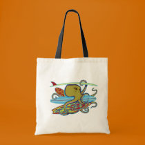 Surfing Halloween Octopus bags