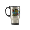 Surfing Halloween Octopus mugs by AHalloweenTrail Surfing Halloween Octopus mugs
