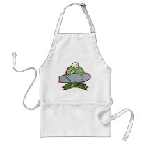 Surfing Halloween Skeleton aprons