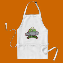 Surfing Halloween Skeleton aprons