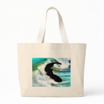 Surfing in Curling Wave Bag