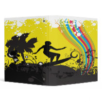 surfing into rainbows notebook-01 binders