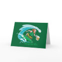Surfing Irish Leprechaun cards