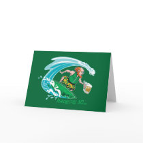 Surfing Irish Leprechaun cards