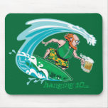 Surfing Irish Leprechaun Mouse Mats