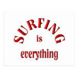 Surfing is Everything Post Card