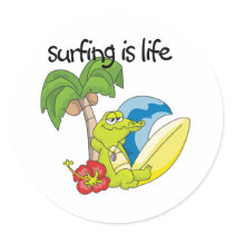 Surfing is Life stickers