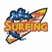 Surfing Logo embroidered shirts