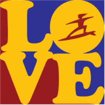 Surfing Love photo sculptures