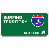Surfing Next Exit photo sculptures