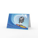 Surfing Orca Greeting Card