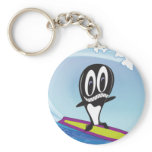 Surfing Orca Keychain