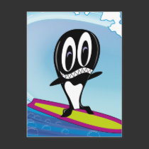 Surfing Orca postcards