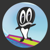 Surfing Orca stickers