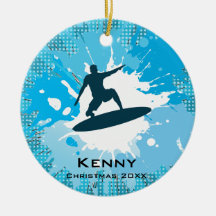 Surfing Ornament
