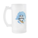 This darling panda bear is too cute! He loves to go surfing on huge waves. What a cute design for anyone who loves surfing.