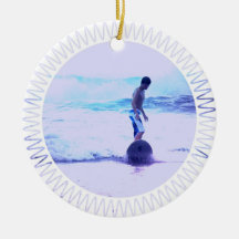Surfing Photo Design Ornament