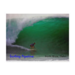 Surfing Pipeline  , North Shore, Oahu Post Card