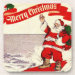 Surfing Retro Santa Coaster