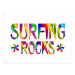 Surfing Rocks Post Card