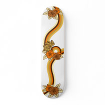 "Surfing Safari" Skateboard in Gold