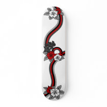 "Surfing Safari" Skateboard in Red by DriveIndustries "Surfing Safari" Skateboard in Red