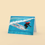 Surfing Santa Christmas Card