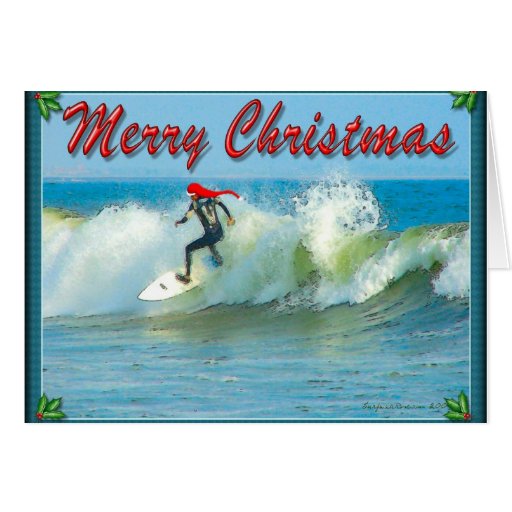 Surfing Christmas Cards 