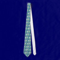 Surfing Santa Christmas Tie ties