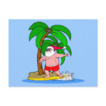surfing Santa Claus Post Cards