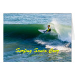 Surfing Santa Cruz California Products Greeting Card