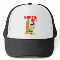 Surfing Santa hats