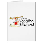 Surfing Santa On Vacation Cards