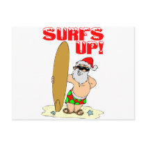 Surfing Santa postcards