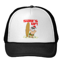 Surfing Santa Trucker Hat