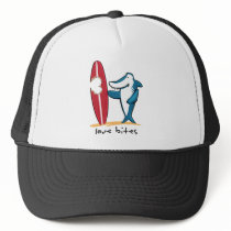 Surfing Shark Valentine hats