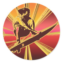 Surfing stickers - customizable by mensgifts Surfing stickers - customizable