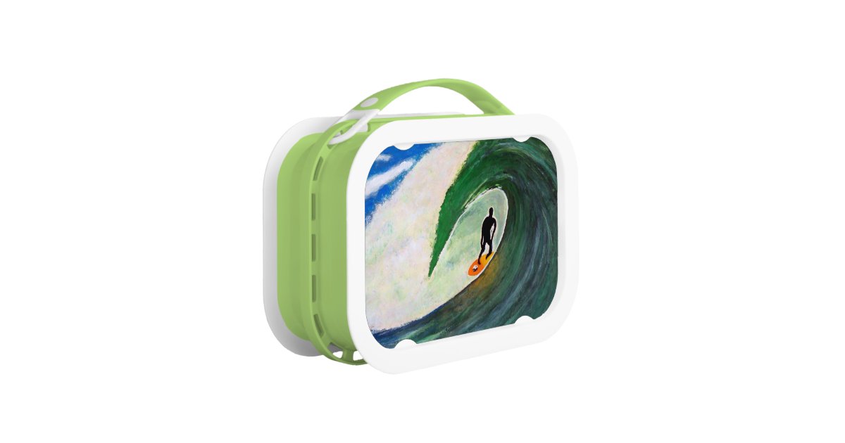 Surfing Surfer in Hawaii School Lunch box plastic | Zazzle