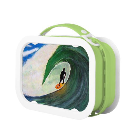 Surfing Surfer in Hawaii School Lunch box plastic Zazzle