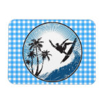 Surfing Surfer Rectangular Magnet