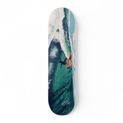 Surfing Surfer Surf the Earth Beach Skate Board Deck