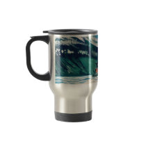 Surfing Surfer Tube Ride Ocean Wave Travel Mug Art